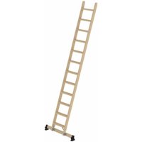 Munk Stufen-Anlegeleiter Holz mit nivello®-Traverse 12 Stufen von MUNK