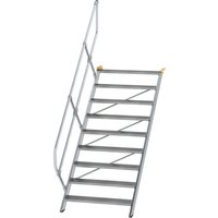 Munk Treppe 45° Stufenbreite 1000 mm 9 Stufen Aluminium geriffelt Munk Treppe 45° Stufenbreite 1000 mm 9 Stufen Aluminium geriffelt von MUNK
