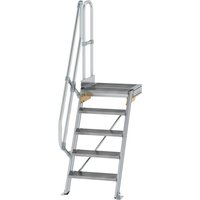 Munk Treppe mit Plattform 60° Stufenbreite 600 mm 5 Stufen Aluminium geriffelt Munk Treppe mit Plattform 60° Stufenbreite 600 mm 5 Stufen Aluminium geriffelt von MUNK