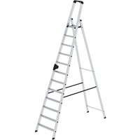 Munk - günzburger Leiter Stehleiter Alu einseitig Stufen 1x12 040112 von MUNK