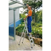 Munk - günzburger Leiter Stehleiter Alu einseitig Stufen 1x4 040104 von MUNK