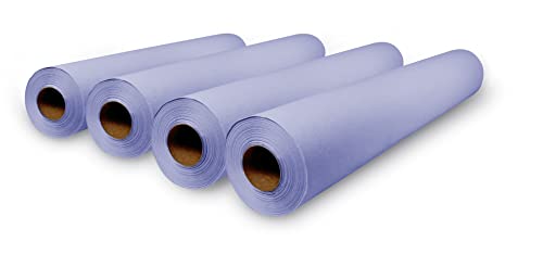 Ärztekrepp 1-lagig (59 cm x 70 m) 4 Papierrollen Violette Farbe | Liegenabdeckung – Ärztekrepp von MUNTRADE