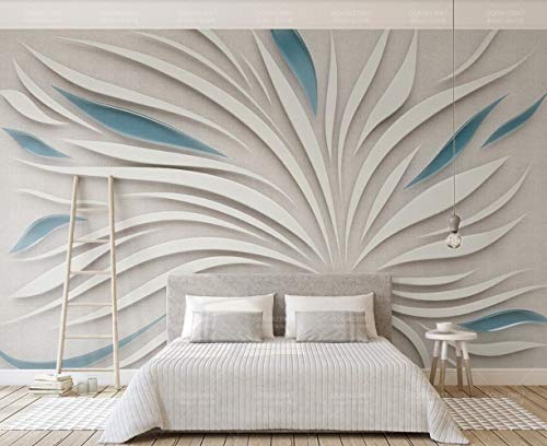 3D Fototapete 3D Effekt Abstract Blütenblatt Glas Muster Tapete Vlies Wandbild Wohnzimmer Hintergrundbilder Wanddeko von MUNXIN WALLPAPER