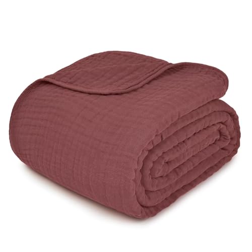 MUOOAY musselindecke musselin Decke 150 x 200 Summer Muslin Blanket Decke Klimadecke leicht sanft für Erwachsene als Kuscheldecke Bett Couchwurf MUOOAY musselindecke musselin Decke 150 x 200 Summer Muslin Blanket Decke Klimadecke leicht sanft für Erwachsene als Kuscheldecke Bett Couchwurf von MUOOAY