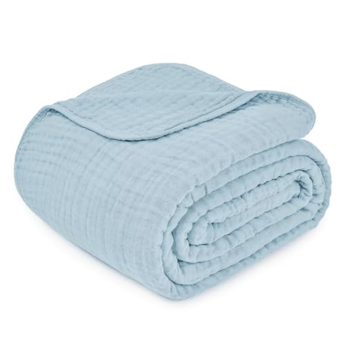 MUOOAY musselindecke musselin Decke 150 x 200 Summer Muslin Blanket Decke Klimadecke leicht sanft für Erwachsene als Kuscheldecke Bett Couchwurf MUOOAY musselindecke musselin Decke 150 x 200 Summer Muslin Blanket Decke Klimadecke leicht sanft für Erwachsene als Kuscheldecke Bett Couchwurf von MUOOAY