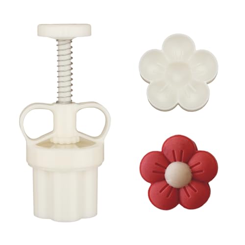Chinesische Set aus Formen für Mondkuchen， Mondkuchenform mit 1 Ausstechformen mit einstellbarer，DIY Mond Kuchen Pressformen (I) von MUOZLOP
