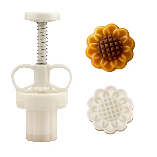 Chinesische Set aus Formen für Mondkuchen， Mondkuchenform mit 1 Ausstechformen mit einstellbarer，DIY Mond Kuchen Pressformen (W) von MUOZLOP