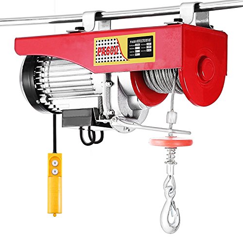 Elektrisches Hebezeug, 200 kg, Seilhebezug, 230 V, 12 m, automatisch für die Installation von Ausrüstung, Hubelementen, mechanischer Traktion (200 kg / 510 W) von MUPAI