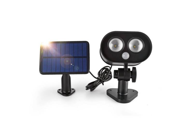 MUPOO Außen-Wandleuchte LED Solarleuchte,120°Solar Wandleuchte,Solarleuchte,Bewegungsmelder, Weiß, Gartenleuchte,LED fest integriert, Außen Wandleuchte,IP65 von MUPOO