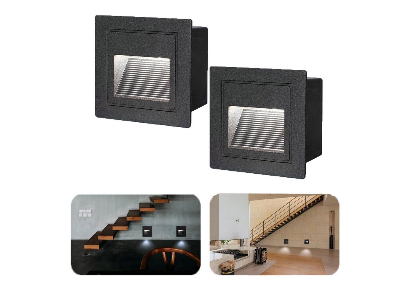 MUPOO Gartenleuchte LED Außenstufenleuchte Wasserdicht Wandbeleuchtung 3 W, Kaltes Weiß, LED fest integriert, für Treppe, Terrasse & Garten MUPOO Gartenleuchte LED Außenstufenleuchte Wasserdicht Wandbeleuchtung 3 W, Kaltes Weiß, LED fest integriert, für Treppe, Terrasse & Garten von MUPOO