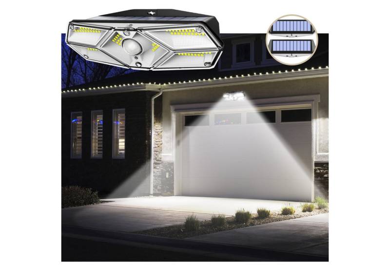 MUPOO LED Außen-Wandleuchte 128/170LED Solarleuchte 300°Weitwinkel Solar Wandleuchte Gartenleuchte, 120 Grad Weitwinkel, Drahtlose für Außen Veranda Garten Haustür Hof MUPOO LED Außen-Wandleuchte 128/170LED Solarleuchte 300°Weitwinkel Solar Wandleuchte Gartenleuchte, 120 Grad Weitwinkel, Drahtlose für Außen Veranda Garten Haustür Hof von MUPOO