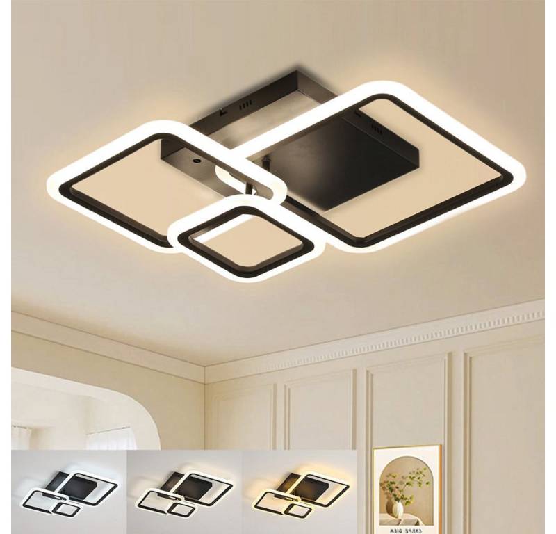 MUPOO LED Deckenleuchte LED Deckenlampe mit Fernbedienung,Moderne LED Deckenleuchte Dimmbar, 3000K-6000K,für Wohnzimmer Esszimmer Schlafzimmer Küche von MUPOO