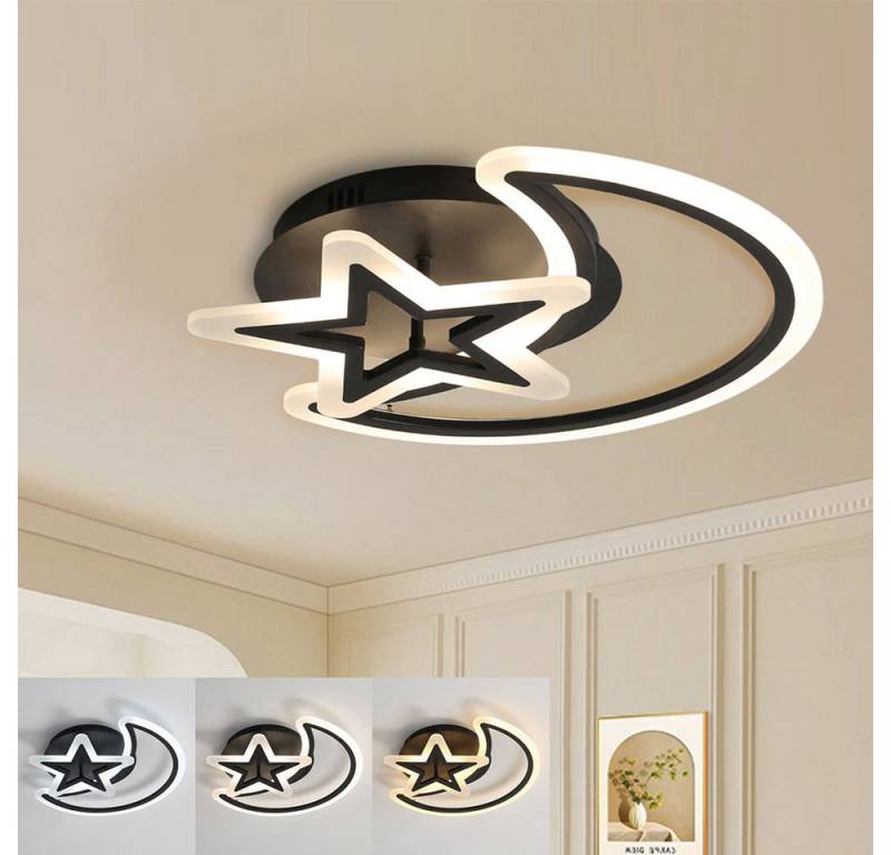 MUPOO LED Deckenleuchte LED Deckenlampe mit Fernbedienung,Moderne LED Deckenleuchte Dimmbar, 3000K-6000K,für Wohnzimmer Esszimmer Schlafzimmer Küche von MUPOO