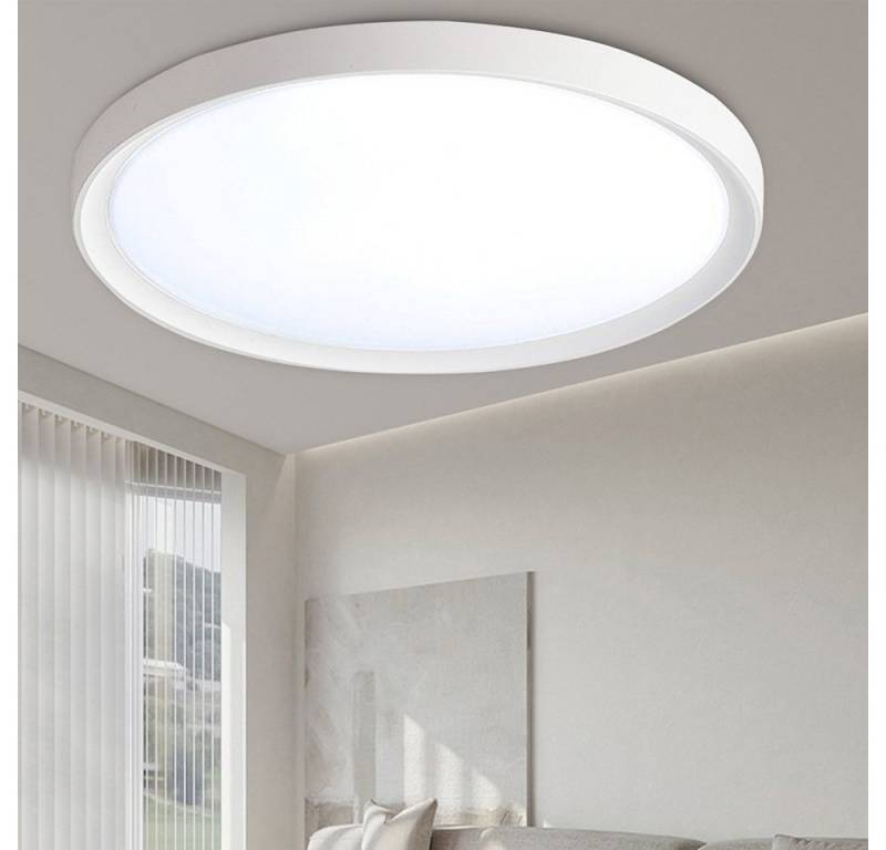 MUPOO LED Deckenleuchte LED Deckenlampen 6000K Kalteweiß 36W Ø38cm,Flur Diele Balkon Küche, 36W Ø38cm,Kalteweiß, LED fest integriert, LED Panel 2500lm LED Deckenlampe Weiß,4.2cm extrem dünn MUPOO LED Deckenleuchte LED Deckenlampen 6000K Kalteweiß 36W Ø38cm,Flur Diele Balkon Küche, 36W Ø38cm,Kalteweiß, LED fest integriert, LED Panel 2500lm LED Deckenlampe Weiß,4.2cm extrem dünn von MUPOO