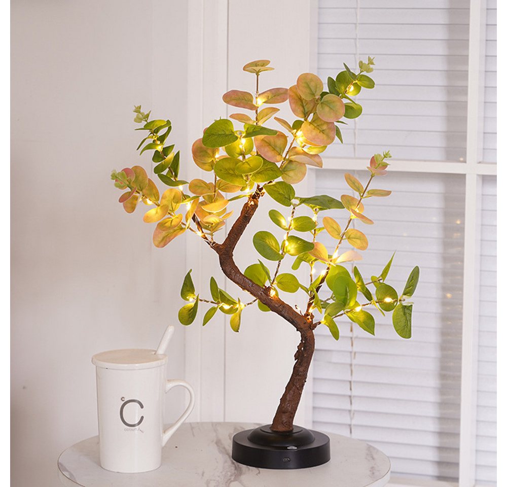 MUPOO LED Dekolicht LED Lichterbaum,Bonsai Tischleuchte,LED Kunstlicht Baumlampe, LED fest integriert, Weihnachtsdekoration,USB/Batterie,für Valentinstag Zuhause Festtage von MUPOO