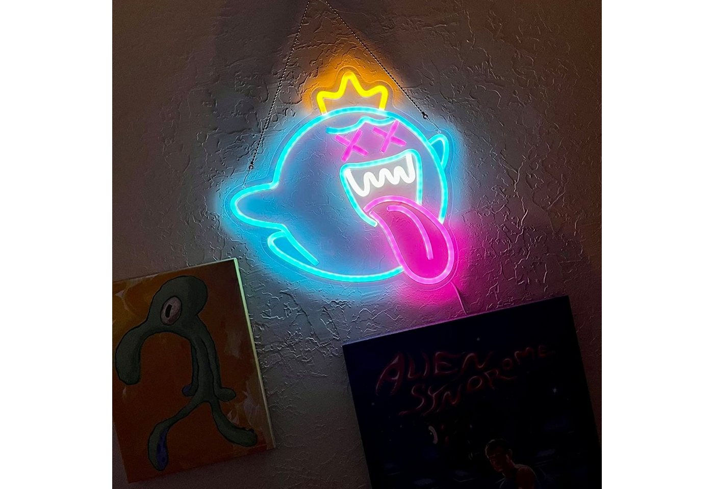MUPOO LED Dekoobjekt Halloween Deko, King Boo Neon Sign, Gaming Neon Schild, für Gaming Zone Man Cave Geburtstagsfeier Weihnachtsgeschenk MUPOO LED Dekoobjekt Halloween Deko, King Boo Neon Sign, Gaming Neon Schild, für Gaming Zone Man Cave Geburtstagsfeier Weihnachtsgeschenk von MUPOO
