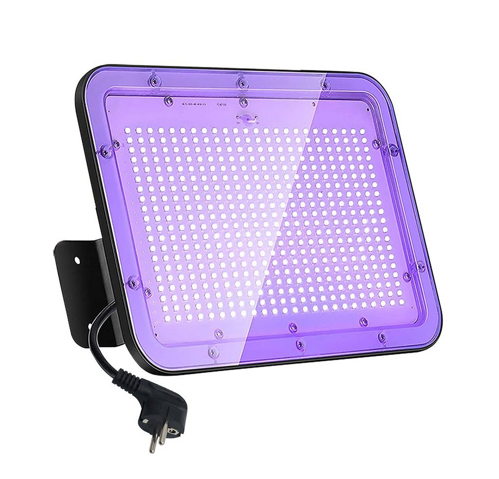 MUPOO LED Flutlichtstrahler LED Schwarzlicht für Party,30W/60W/100W IP66 Wasserdicht, 100W, UV Strahler Flutlicht Partylicht Schwarzlichtlampe,mit Stecker von MUPOO