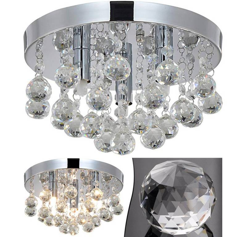 MUPOO LED Kronleuchter Kristall Kronleuchter LED G9 Deckenleuchte Pendelleuchte Lüster, LED fest integriert, 25CM/30CM,Moderne,Flush-Montage von MUPOO