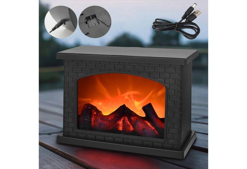 MUPOO LED Laterne LED Kamin USB-/Batteriebetrieben LED Dekolicht 3D-Flammeneffekt, Rechteckiger Kamin, LED fest integriert MUPOO LED Laterne LED Kamin USB-/Batteriebetrieben LED Dekolicht 3D-Flammeneffekt, Rechteckiger Kamin, LED fest integriert von MUPOO