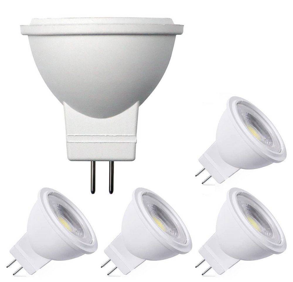 MUPOO LED-Leuchtmittel LED Glühbirnen, 3W/5W MR11 GU4 LED Lampen, MR11 GU4, 1 St., LED Strahler mit GU4.0 Bi Pin Sockel von MUPOO