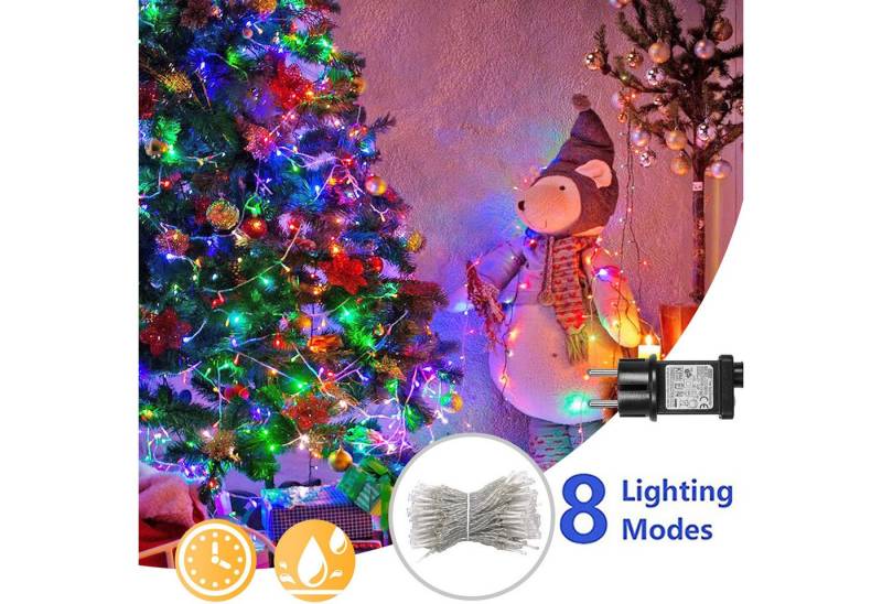 MUPOO LED-Lichterkette 20 M LED-Lichtervorhang 200 LEDs LED Lichterketten, 8 Modi, 4 Farbe MUPOO LED-Lichterkette 20 M LED-Lichtervorhang 200 LEDs LED Lichterketten, 8 Modi, 4 Farbe von MUPOO