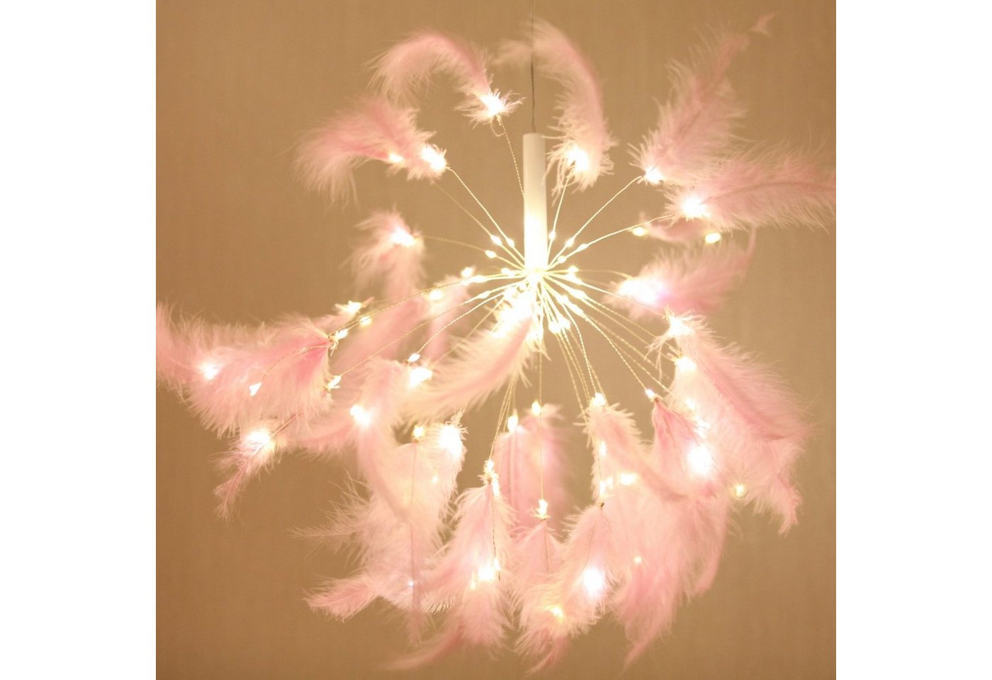 MUPOO LED-Lichterkette LED Dekolicht Rosa Feder 100 LED,LED Nachtlichter,Fernbedienung,Timer, 8 Modi,Warmweiß,Weiß,Mehrfarbig,Stromversorgung Über USB/Akku Optional MUPOO LED-Lichterkette LED Dekolicht Rosa Feder 100 LED,LED Nachtlichter,Fernbedienung,Timer, 8 Modi,Warmweiß,Weiß,Mehrfarbig,Stromversorgung Über USB/Akku Optional von MUPOO
