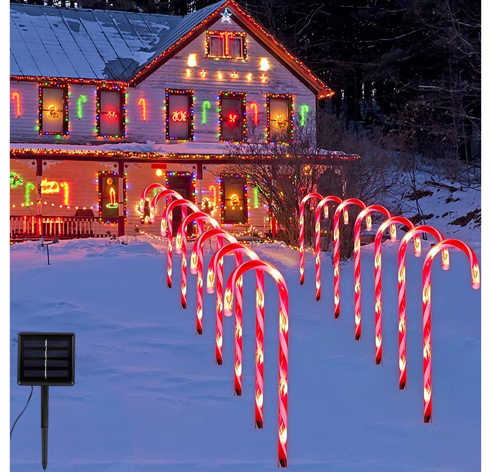 MUPOO LED-Lichterkette LED Lichterkette,Weihnachten Zuckerstangen Lichter,LED Gartenleuchte, Solar Weihnachtslichter mit Batteriekasten,für Garten Terrasse Patio MUPOO LED-Lichterkette LED Lichterkette,Weihnachten Zuckerstangen Lichter,LED Gartenleuchte, Solar Weihnachtslichter mit Batteriekasten,für Garten Terrasse Patio von MUPOO