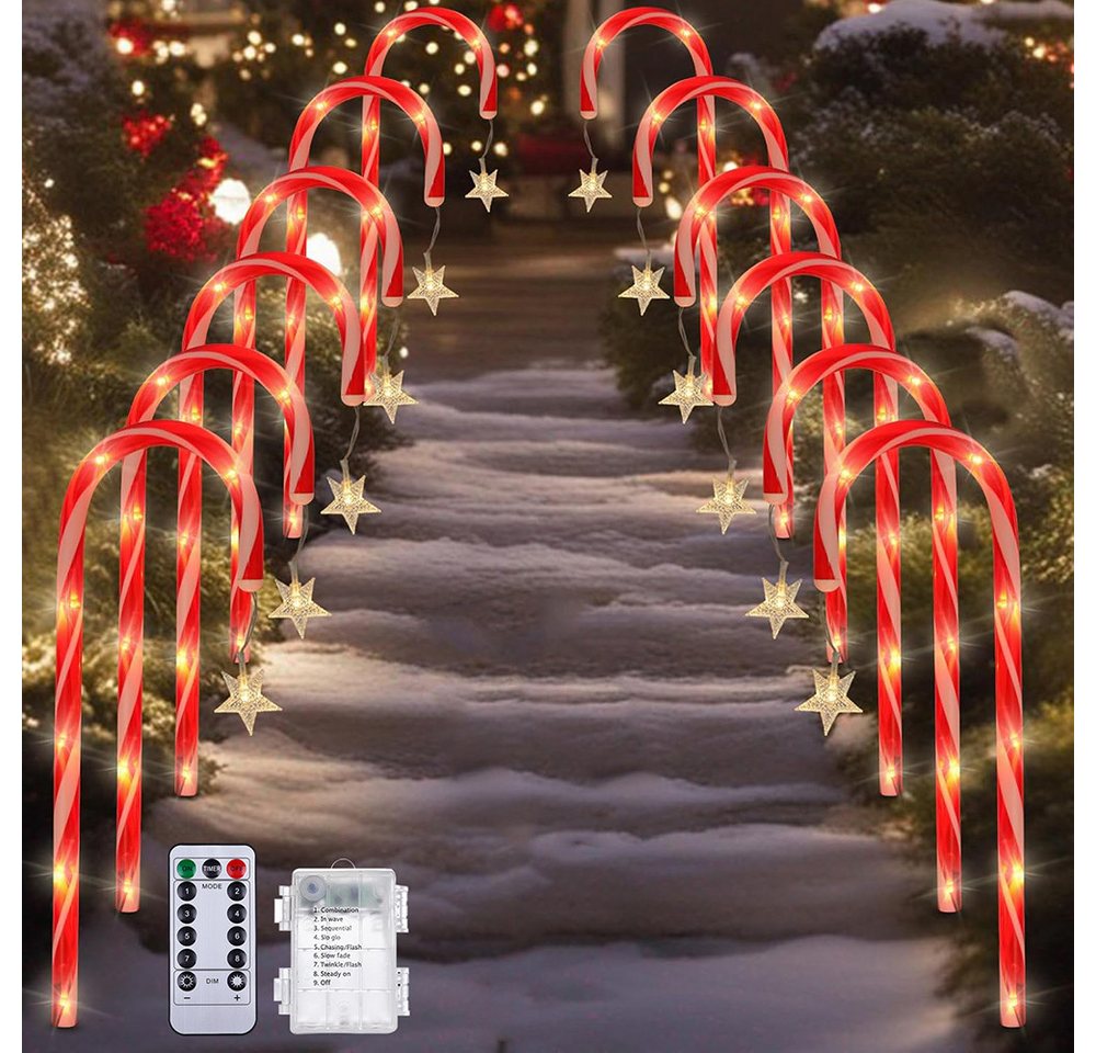 MUPOO LED-Lichterkette LED Lichterkette,Weihnachten Zuckerstangen Lichter,LED Gartenleuchte, Zuckerstangen Wegweiser,Gartenstecker,Weihnachtsdeko,mit Timer MUPOO LED-Lichterkette LED Lichterkette,Weihnachten Zuckerstangen Lichter,LED Gartenleuchte, Zuckerstangen Wegweiser,Gartenstecker,Weihnachtsdeko,mit Timer von MUPOO