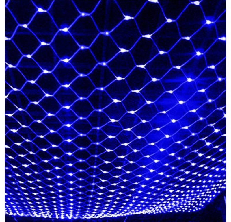 MUPOO LED-Lichterkette LED Lichternetz,Lichtervorhang,LED Lichterkette Netz, 8 Modi,IP44 Wasserdicht,für Innen und Außen von MUPOO