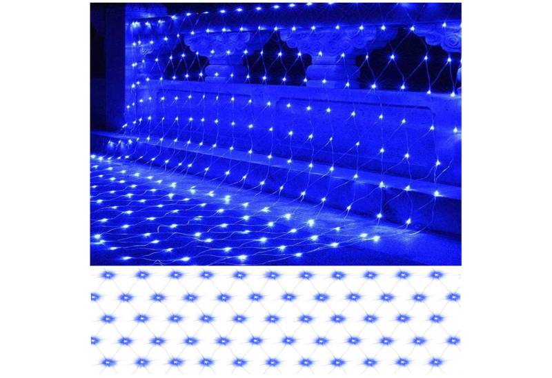 MUPOO LED-Lichternetz 8 Modi LED-Lichtnetz,LED-Lichterkette,LED Dekolicht LED-Lichtervorhang, 120/144/200/320/672LED mit Memory IP44 Wasser von MUPOO