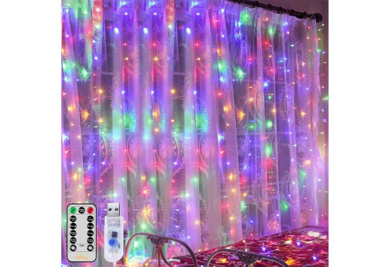 MUPOO LED-Lichtervorhang LED Lichtervorhang für Schlafzimmer,USB/Timer,3x2M/3x3M, 8 Modi,LED Vorhang Lichterketten mit Fernbedienung MUPOO LED-Lichtervorhang LED Lichtervorhang für Schlafzimmer,USB/Timer,3x2M/3x3M, 8 Modi,LED Vorhang Lichterketten mit Fernbedienung von MUPOO