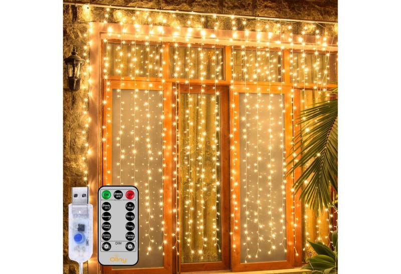 MUPOO LED-Lichtervorhang LED Lichtervorhang für Schlafzimmer,USB/Timer,3x2M/3x3M, 8 Modi,LED Vorhang Lichterketten mit Fernbedienung MUPOO LED-Lichtervorhang LED Lichtervorhang für Schlafzimmer,USB/Timer,3x2M/3x3M, 8 Modi,LED Vorhang Lichterketten mit Fernbedienung von MUPOO