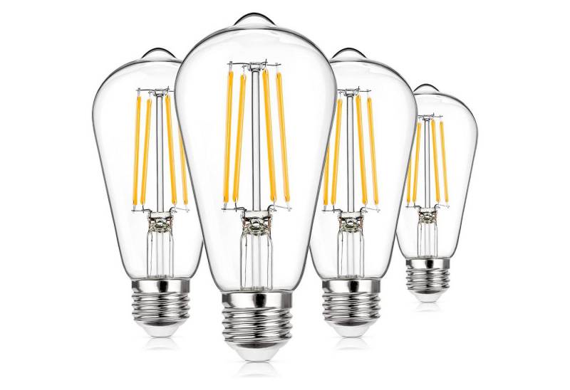 MUPOO LED Pendelleuchte Hängelampe Spider moderne 4/6/8/10-Köpfen Flammig mit Textilkabeln, 4PCS Warmes Weiß, E27, 40W,  Deckenleuchte,Verschiedene Farben( Glühbirne nicht enthalten) von MUPOO