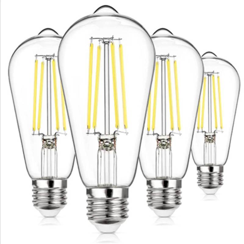 MUPOO LED Pendelleuchte Hängelampe Spider moderne 4/6/8/10-Köpfen Flammig mit Textilkabeln, 4PCS Weiß, E27, 40W,  Deckenleuchte,Verschiedene Farben( Glühbirne nicht enthalten) von MUPOO