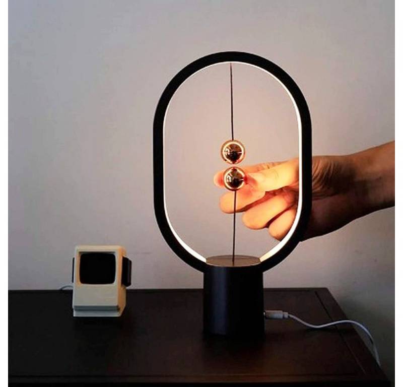 MUPOO LED Schreibtischlampe LED Schreibtischlampe Magnetschalter Balance Nachttischlampe,USB, Nachttisch für das Schlafzimmer Büro Dekoration von MUPOO