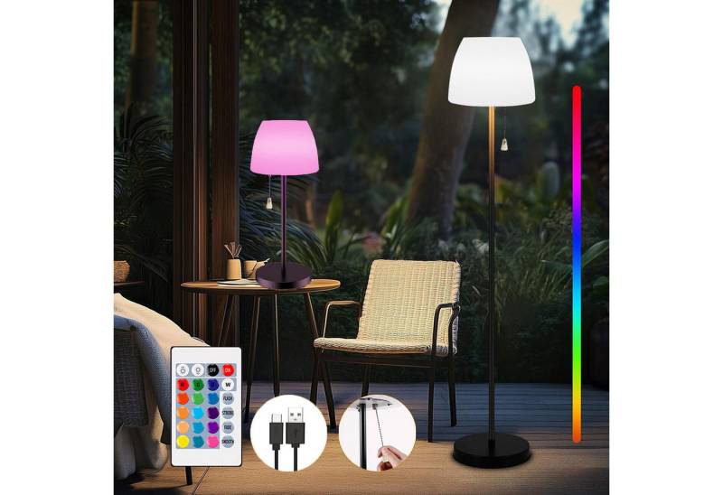 MUPOO LED Solarleuchte Solar Stehleuchte Außen & Innen, Dimmbar RGB und Warmweiß, IP54, 150 cm, Stehlampe Schlafzimmer, USB-Aufladbar mit Lichtsensor & Fernbedienung MUPOO LED Solarleuchte Solar Stehleuchte Außen & Innen, Dimmbar RGB und Warmweiß, IP54, 150 cm, Stehlampe Schlafzimmer, USB-Aufladbar mit Lichtsensor & Fernbedienung von MUPOO
