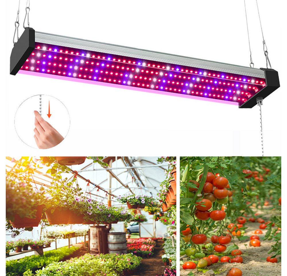 MUPOO Pflanzenlampe Grow Lampe Vollspektrum, Zugkettenschalter LED Pflanzen Wachstumslampe, 50 cm-192 LEDs, Durchgängig Erweiterbar MUPOO Pflanzenlampe Grow Lampe Vollspektrum, Zugkettenschalter LED Pflanzen Wachstumslampe, 50 cm-192 LEDs, Durchgängig Erweiterbar von MUPOO