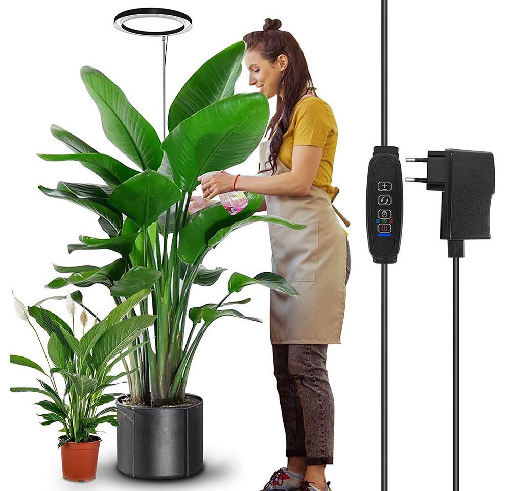 MUPOO Pflanzenlampe LED-Wachstumslicht Vollspektrum,160LEDs Pflanzenlicht, Timer 3/9/12H von MUPOO
