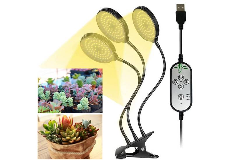 MUPOO Pflanzenlampe Pflanzenlampe USB-Modell Led pflanzenlicht für pflanzen,Timer,Clip-on, 1 Clip mit 3 Lampenkopf, 78 Leds Vollspektrum Pflanzenlicht 1/2/3/4 Lampenköpfe MUPOO Pflanzenlampe Pflanzenlampe USB-Modell Led pflanzenlicht für pflanzen,Timer,Clip-on, 1 Clip mit 3 Lampenkopf, 78 Leds Vollspektrum Pflanzenlicht 1/2/3/4 Lampenköpfe von MUPOO
