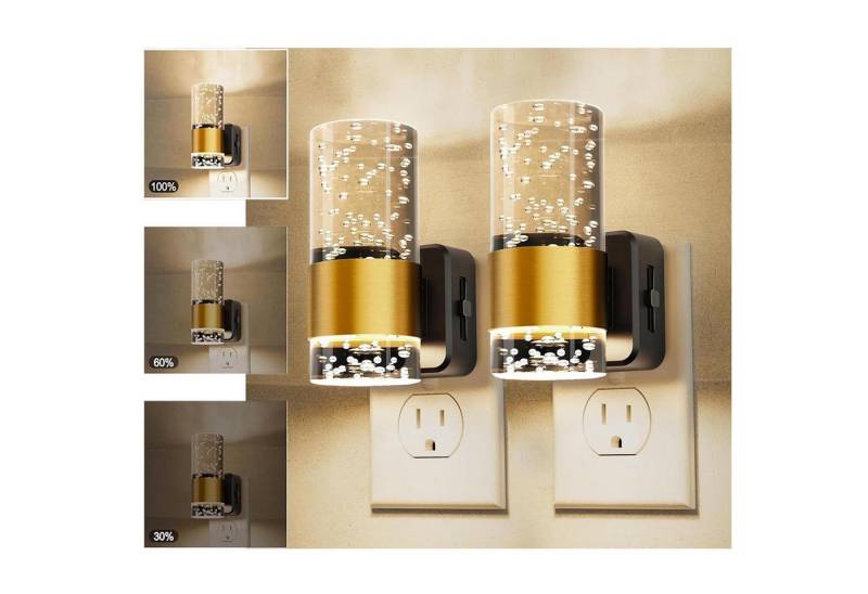 MUPOO Steckdosenleuchte Moderne Nachtlicht Dämmerungssensor, Acryl Wandleuchte in Blasenform, 2 Stück-Blase, Warmweiß, LED fest integriert, Auf- und Ab-licht Nachtlampe Kinder MUPOO Steckdosenleuchte Moderne Nachtlicht Dämmerungssensor, Acryl Wandleuchte in Blasenform, 2 Stück-Blase, Warmweiß, LED fest integriert, Auf- und Ab-licht Nachtlampe Kinder von MUPOO