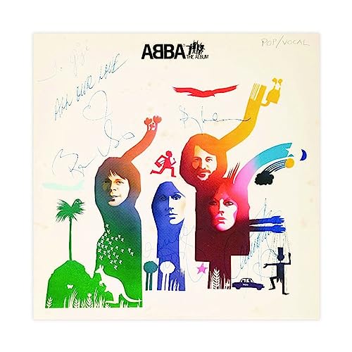 MURABE ABBA ABBA The Album Cover Leinwand Poster Schlafzimmer Dekor Sport Landschaft Büro Zimmer Dekor Geschenk Unrahmen-Stil 70 x 70 cm von MURABE