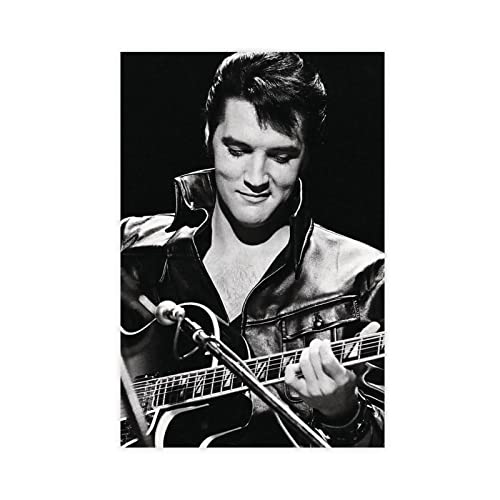 MURABE Elvis Presley 10 Leinwandposter Schlafzimmer Dekor Sport Landschaft Büro Zimmer Dekor Geschenk Unrahmen-Stil 40 x 60 cm von MURABE