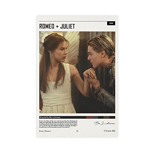 MURABE Filmposter Romeo & Julia auf Leinwand, Schlafzimmer, Dekoration, Sport, Landschaft, Büro, Raumdekoration, Geschenk, ungerahmt, 30 x 45 cm von MURABE