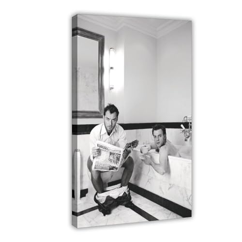 MURABE Jude Law Leinwand-Poster, Wandkunst, Dekordruck, Bild, Gemälde für Wohnzimmer, Schlafzimmer, Dekoration, Rahmenstil, 40 x 60 cm von MURABE