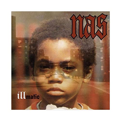 MURABE Nas Illmatic Music Cover Leinwand Poster Schlafzimmer Dekor Sport Landschaft Büro Zimmer Dekor Geschenk ungerahmt 60 x 60 cm von MURABE