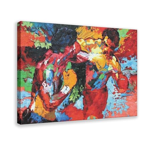 MURABE Rocky Balboa vs Apollo Creed Film-Leinwandposter Wandkunst Dekor Druck Bild Gemälde für Wohnzimmer Schlafzimmer Dekoration Rahmenstil 40 x 60 cm von MURABE