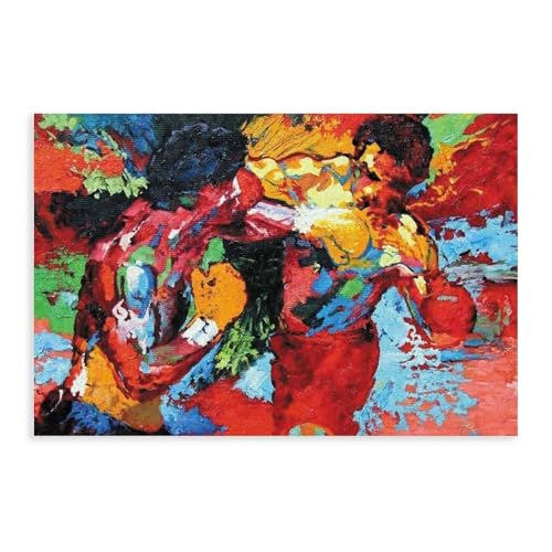 MURABE Rocky Balboa vs Apollo Creed Filmposter auf Leinwand, Schlafzimmer, Dekoration, Sport, Landschaft, Büro, Raumdekoration, Geschenk, ungerahmt, 50 x 75 cm von MURABE