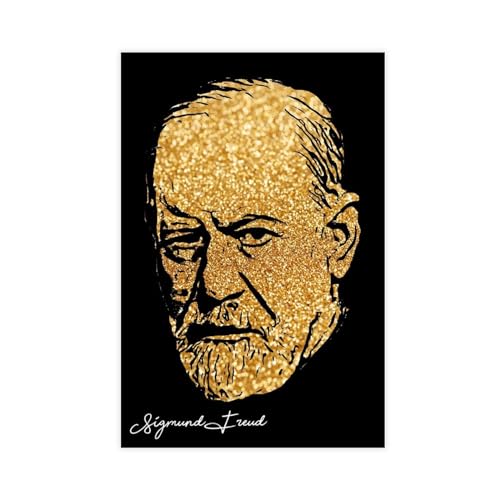 MURABE Sigmund Freud Porträt Leinwand Poster Schlafzimmer Dekor Sport Landschaft Büro Zimmer Dekor Geschenk ungerahmt 30 x 45 cm von MURABE