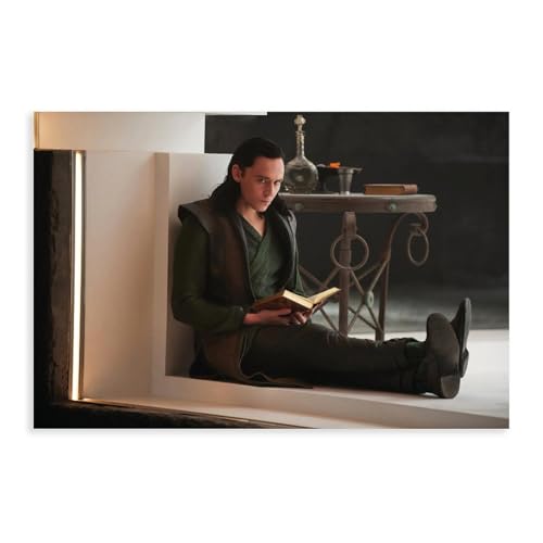 MURABE Tom Hiddleston Leinwand-Poster, Schlafzimmer, Dekoration, Sport, Landschaft, Büro, Raumdekoration, Geschenk, ungerahmt, 40 x 60 cm von MURABE