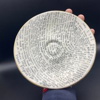 Dekoratives Serviertablett/Unikat Servierplatte von MURUCeramics